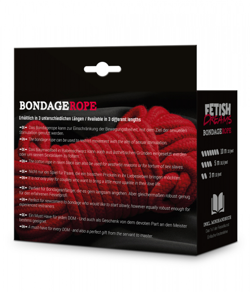 Fetish Dreams Bondage Rope,Red - 5 Meter